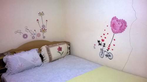Decals on bedroom wall